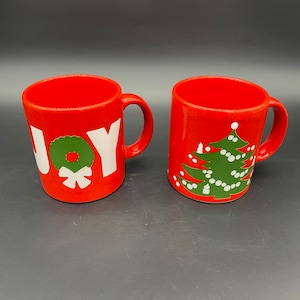 Vintage Waechtersbach Mugs Coffee Cups Christmas West Germany