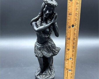 Vintage Hula Girl Figurine Coco Joes Hawaii Dancer Lava Aloha
