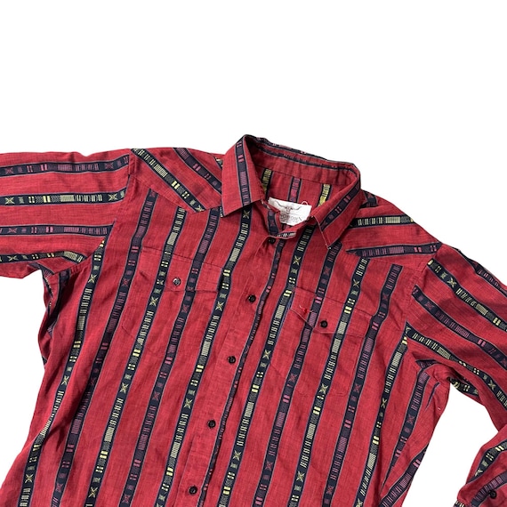 black and red striped dress shirt Red & Black Stripe T-Shirt