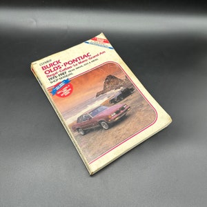 Vintage Shop Handbuch 1975 bis 1987 Oldsmobile Buick Ponys Cutlass Mann Höhle Garage Mechaniker Handbuch