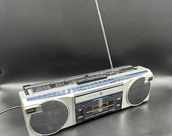 Vintage GE General Electric Stereo Cassette Recorder Radio 1980s 3-5623A Works