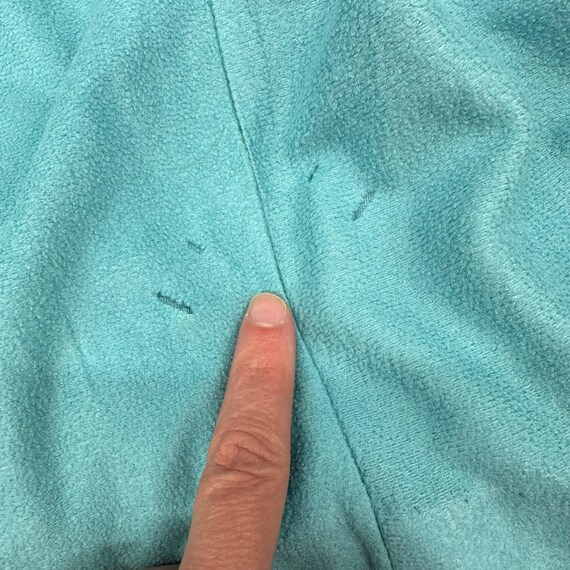 Vintage Housecoat Robe Duster Baby Blue Clouds 19… - image 9