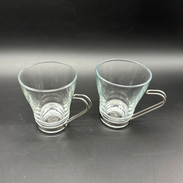 Bormioli Rocco Cappuccino Glasses Coffee Cups Expresso Vitrosax Italy