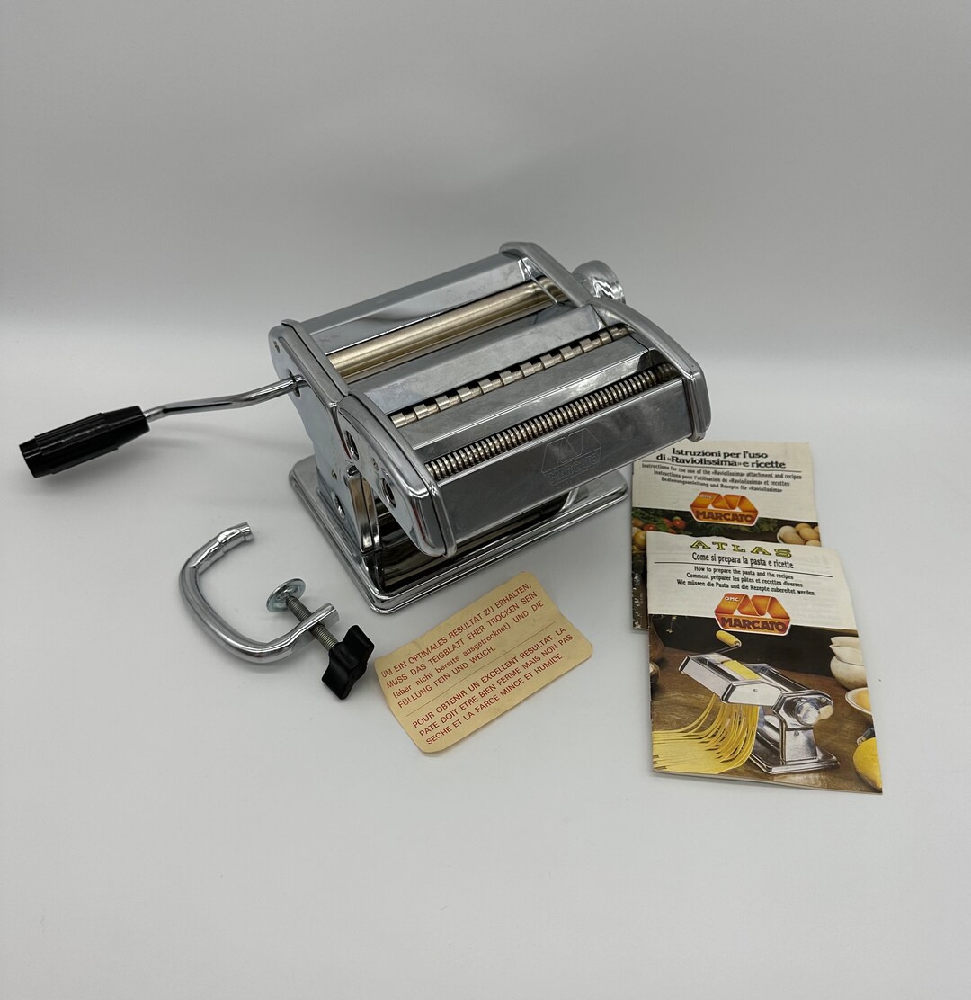 Vintage Pasta Maker Noodle Machine Marcato Atlas 150 Made in Etsy