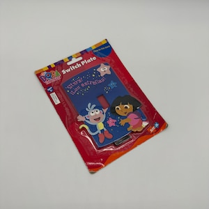 Vintage Dora die Entdecker Lichtschalter Abdeckung Schalterplatte Glow in the Dark 2003