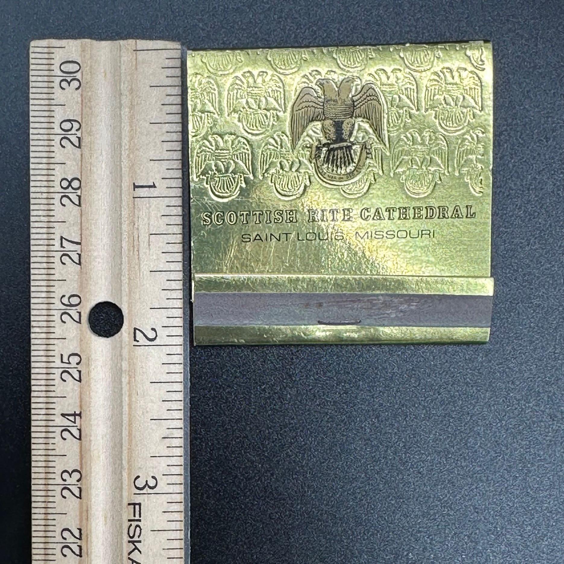 ヴィンテージ マッチブック スコティッシュ ライト大聖堂 セントルイス