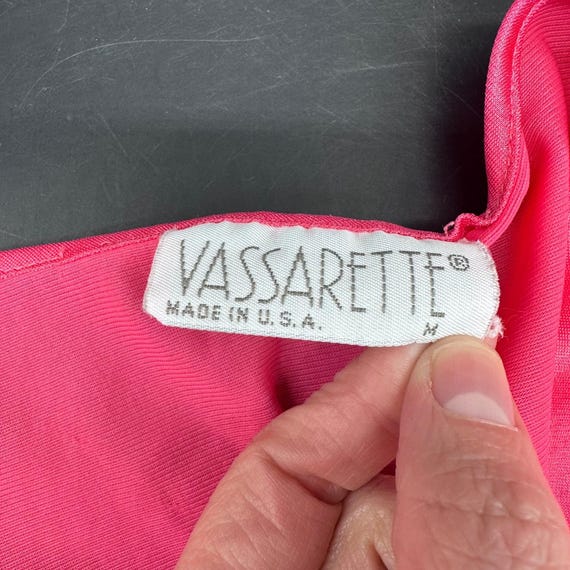 Vintage Robe Duster Housecoat Pink 1980s Floral B… - image 4