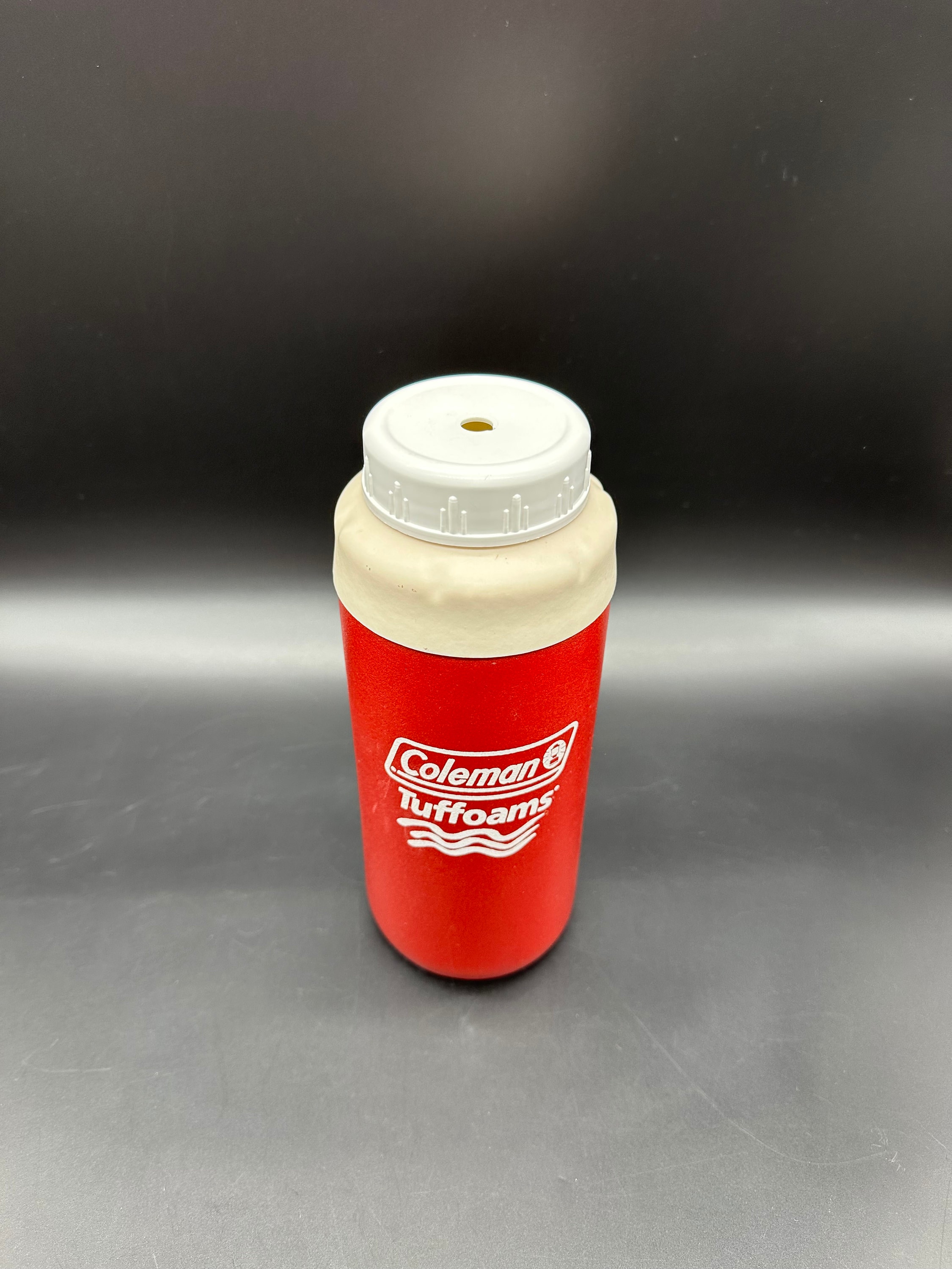 Vintage Coleman Lantern Water Bottle Insulated Rubber Sleeve 