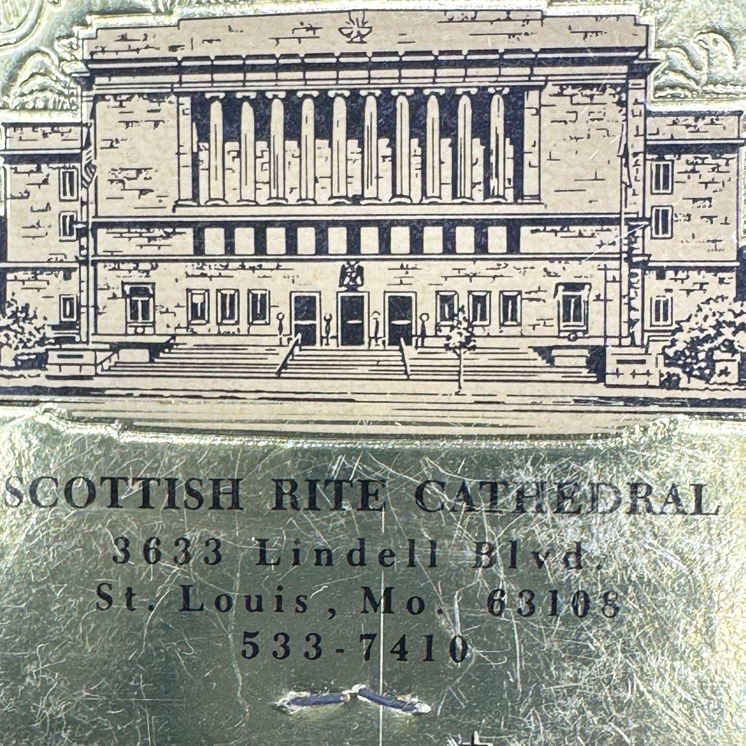 ヴィンテージ マッチブック スコティッシュ ライト大聖堂 セントルイス