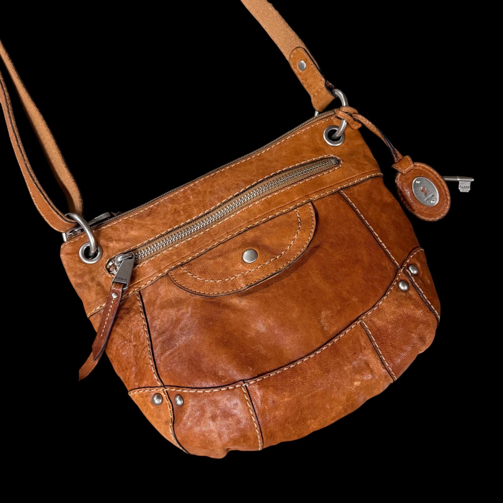 Vintage Fossil Bag With Key - Etsy