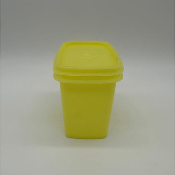 ヴィンテージ タッパーウェア イエロー キッチン収納容器 1244-3 1243