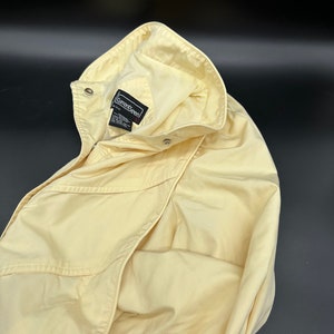 Vintage Yellow Jacket Large Current Seen 1980s Snaps Pockets Preppy