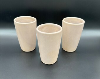 Vintage Pottery Tumbler Cup La Solana Pink Mauve 16 Ounces Ceramic