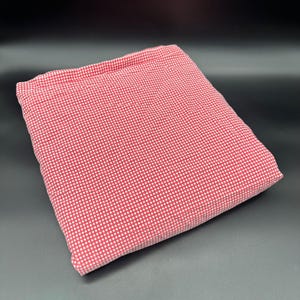 Vintage King Flat Sheet Ralph Lauren USA Red Gingham Check Bomullssängkläder
