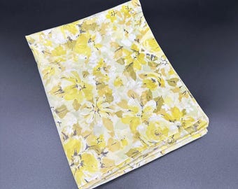 Vintage Pillowcase Yellow Daisy Flowers Springmaid Marvelaire USA 1960s Floral