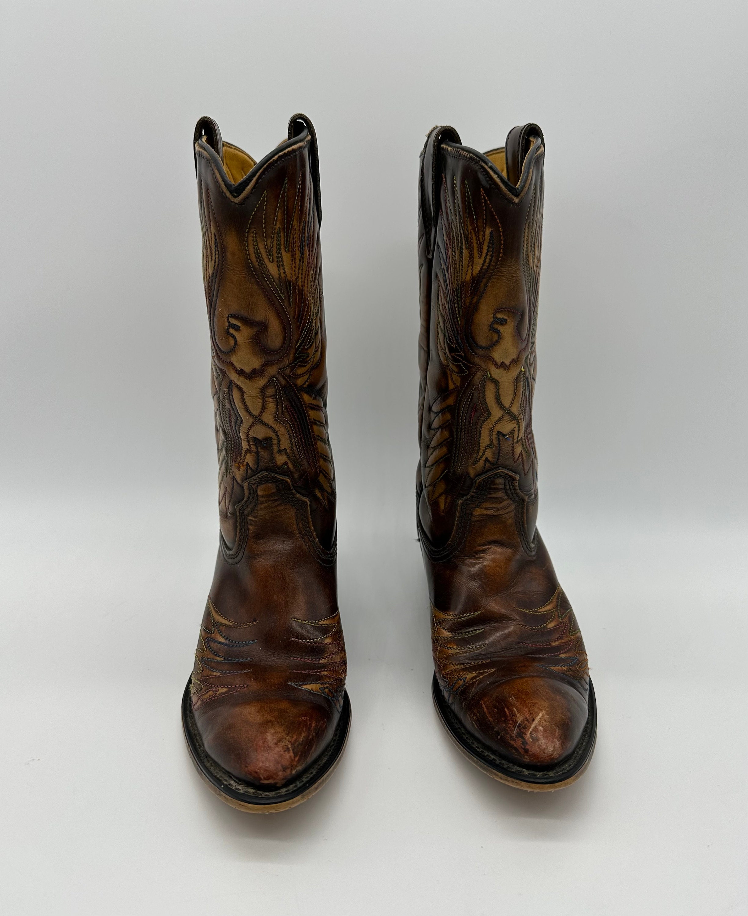 新しい Cowboy Western Vintage Boots 1974 Acme Eagle Screaming 靴