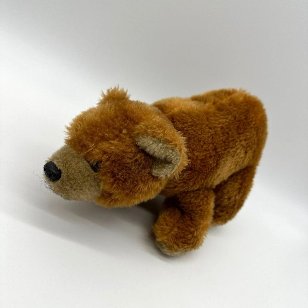 Vintage Brown Bear Stuffed Animal Plush 1970s Teddy California Stuffed ...