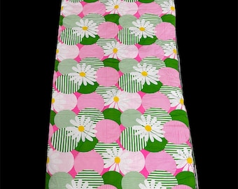 Vintage Sleeping Bag Blanket Flower Power Daisy Reversible