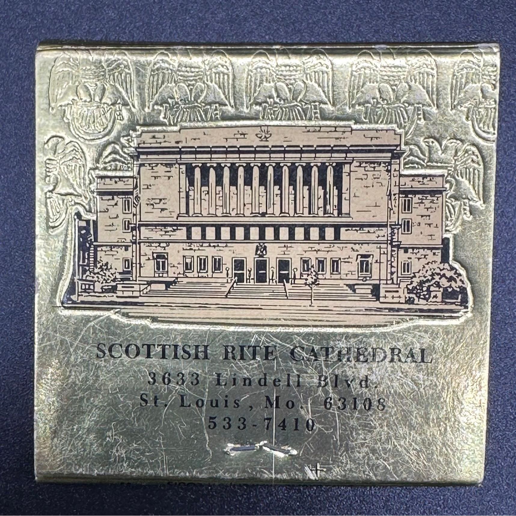 ヴィンテージ マッチブック スコティッシュ ライト大聖堂 セントルイス
