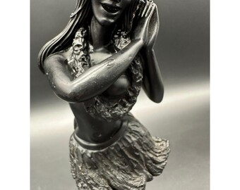 Vintage Hula Girl Figurine Coco Joes Hawaii Dancer Lava Aloha