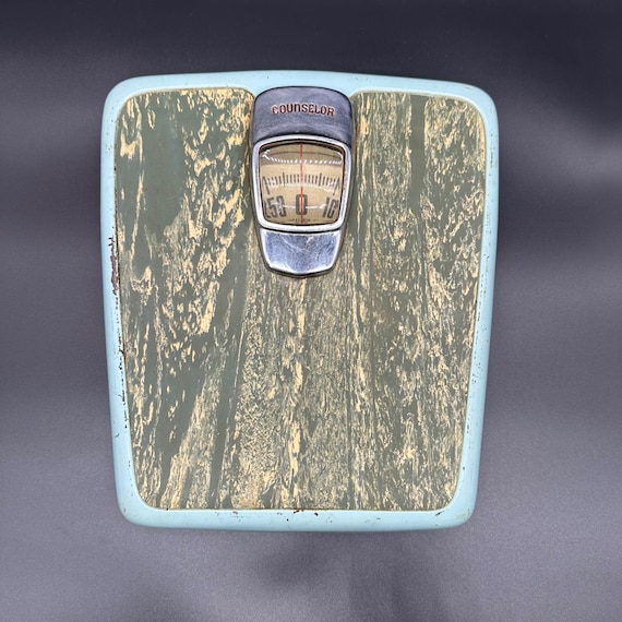 健康管理・計測計 Counselor scale vintage Vintage 1950s Counselor Bathroom Scale Bubble Glass Mid Century