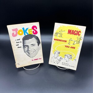 Vintage Childrens Books Kids Paperbacks Young Readers Press Jokes Magic 1960s