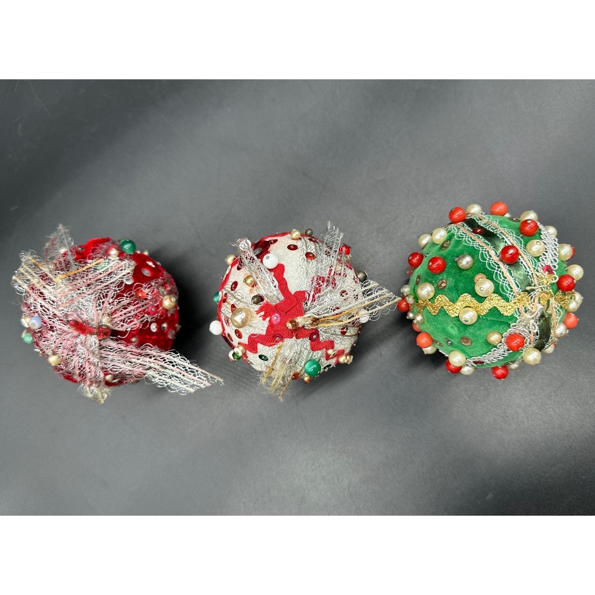 Lot de 12 décorations de Noël miniatures vintage en verre, Japon 1,25 - France