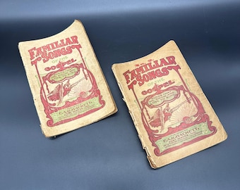 Antique Familiar Songs Of The Gospel EA Ketcham Vintage Church Hymnals As Is
