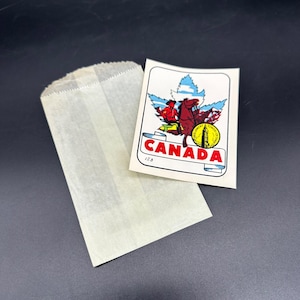Vintage 1970s Canada Souvenir Decal Mountie Parliament Tower Retro Travel