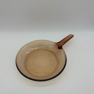 Corning Vision Skillet Vintage Pan Amber Glass Brown Cookware