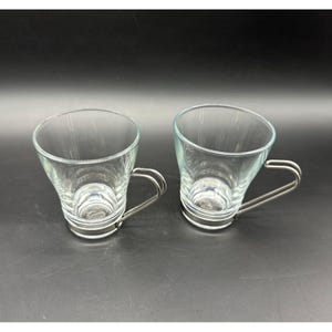 Vasos de capuchino Bormioli Rocco, tazas de café, espresso, Vitrosax, Italia, transparentes