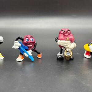 Vintage California Raisins Figurines 1987 Calrab 1988 Applause PVC Plastic