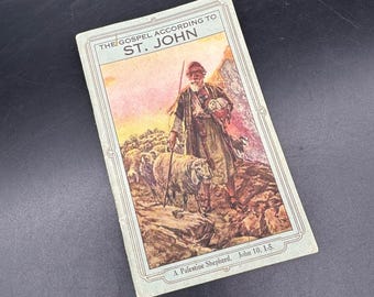 Vintage Bible Gospel Of St John Scripture Gift Mission 1930s Paperback Religious