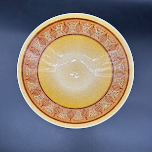 Vintage Serving Bowl Mid Century Modern Taylor Smith Taylor Gold Onion Stoneware