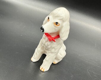 ヴィンテージの小さな陶器製プードル、犬、1950年代 - Etsy 日本