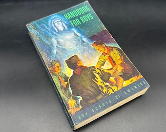 Vintage Boy Scouts Handbook For Boys 1948 Paperback Guidebook Retro Decor