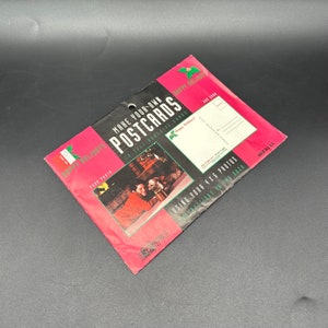 Vintage Postkarte zum Selberkleben, Fotokarten Weihnachten USA Neu im Paket