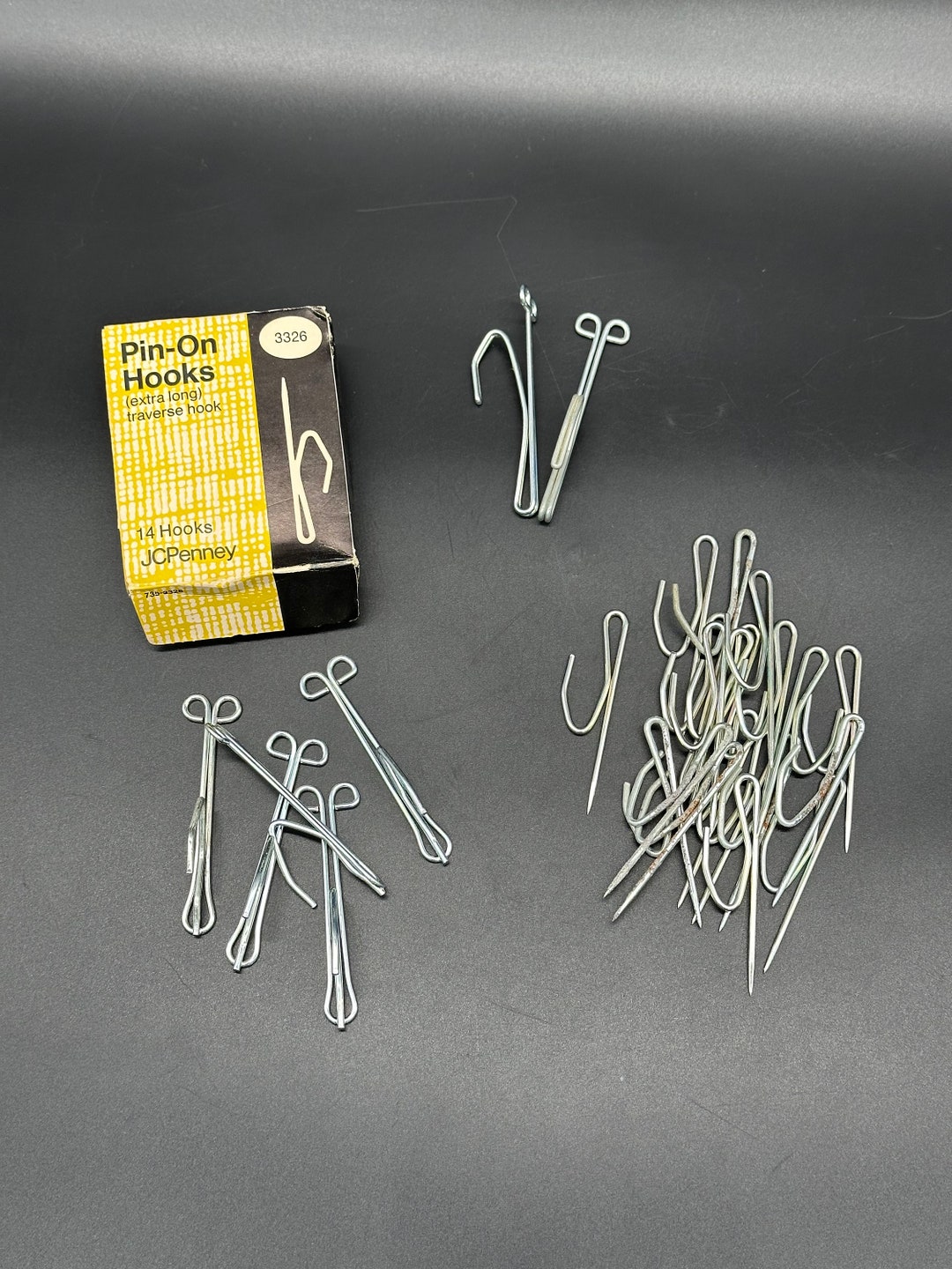 Vintage Curtain Hooks Pin on Pleat Drapery JC Penney Original Box Etsy