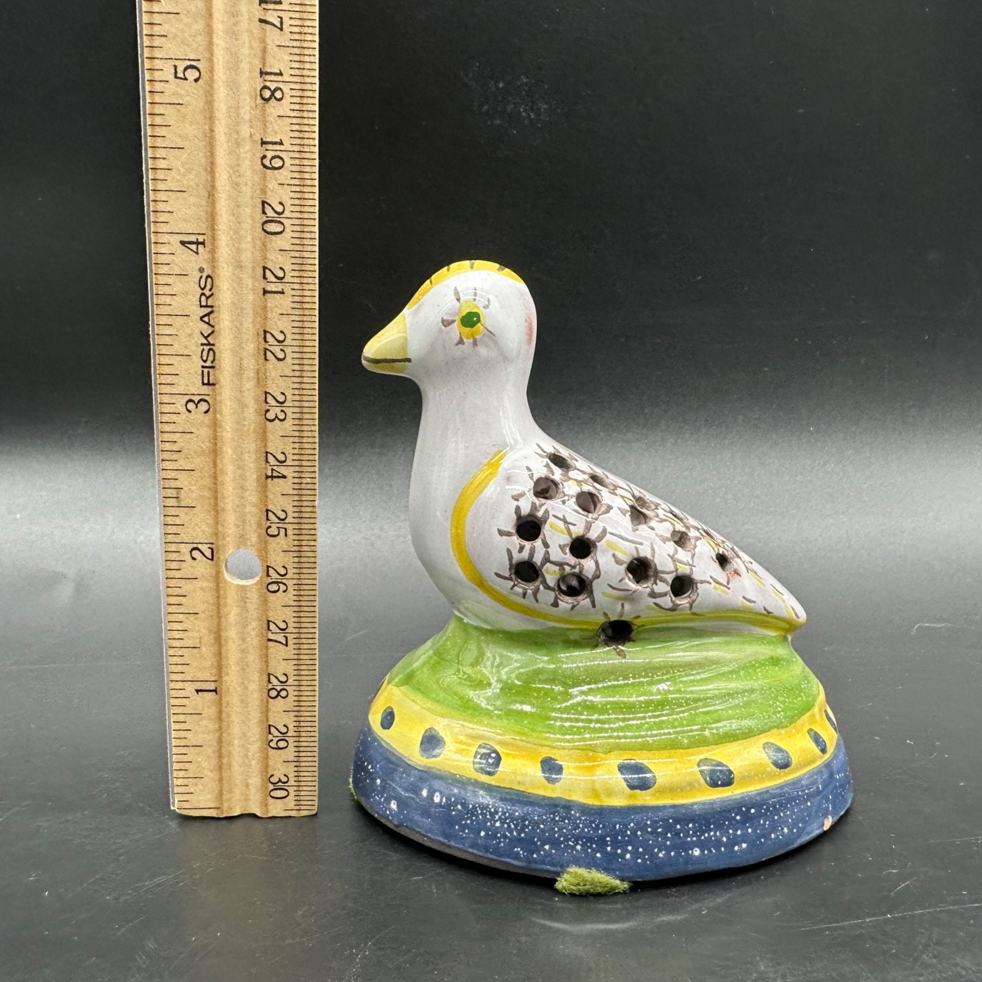 レッドウェア 鳥 陶器 置物 民芸品 ポルトガル製 穴 花 カエル お香