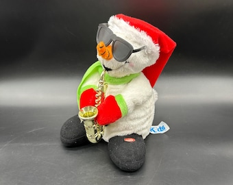 Vintage 2000,s TL Toys Dancing & Singing Christmas Snowman Working