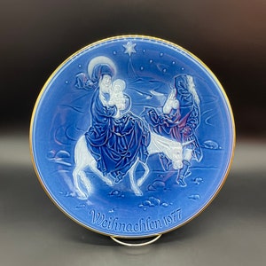 Vintage Heinrich Plate Porzellan Limited Edition 1939/7500 Weihnachten 1977 Flight to Egypt