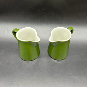 ヴィンテージ シェナンゴ チャイナ グリーン ミニクリーマー 2個セット レストラン用品 アメリカ製