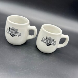 Vintage Coffee Mugs White Castle System Cups Ashtray Bottom Restaurant Ware  - Etsy