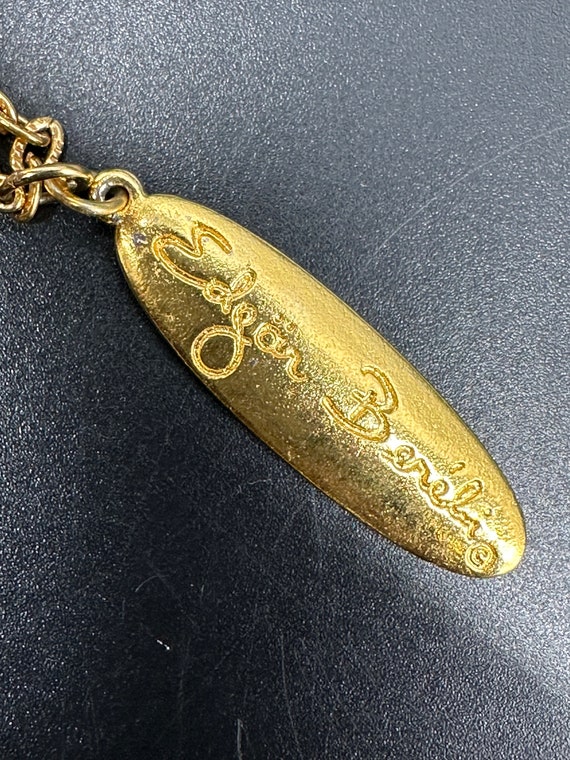 Vintage Edgar Berebi Perfume Bottle Pendant Neckl… - image 5