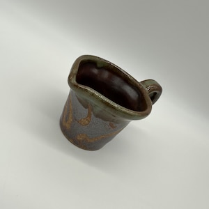 Art Pottery Creamer Pitcher Abstract Stoneware Glaze Handmade