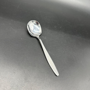 Vintage Soup Cream Spoon Easterling Stainless Steel Japan Flatware Silver Retro 1960s