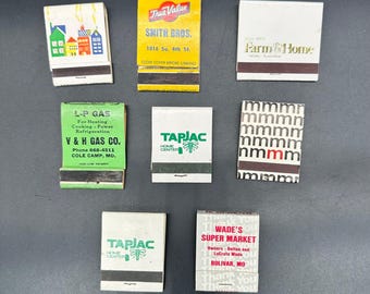 ヴィンテージ マッチブック 8冊セット 各種ブランドデザイン レトロ