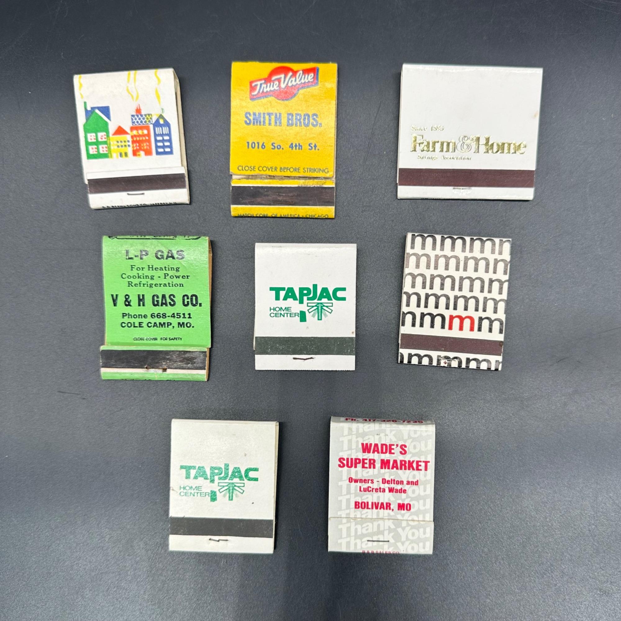 ヴィンテージ マッチブック 8冊セット 各種ブランドデザイン レトロ