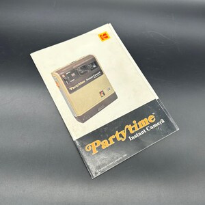 Vintage Kodak 1980 Partytime Instant Camera Manuell Fotografi Fotodekor