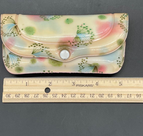Vintage Glasses Case Floral Padded Puffy Snap Ori… - image 10
